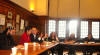 Dr. Hans Koechler, President of the I.P.O., addressing the members of the Continuation Committee of PEACE FOR LIFE, Union Theological Seminary, New York, NY, USA, 25 April 2010